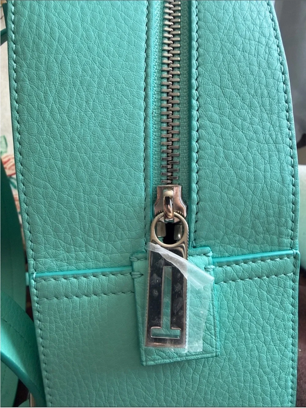NWT Tiffany & Co. Aqua Leather Mini Backpack